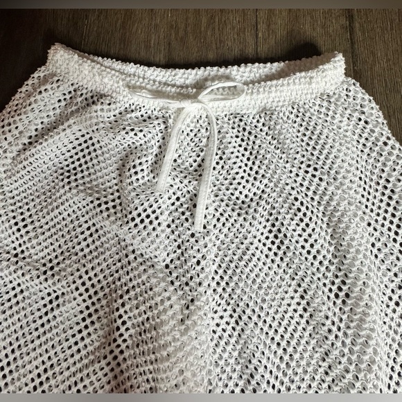 White Crochet Wide-Leg Pants MADISON - Picture 3 of 7